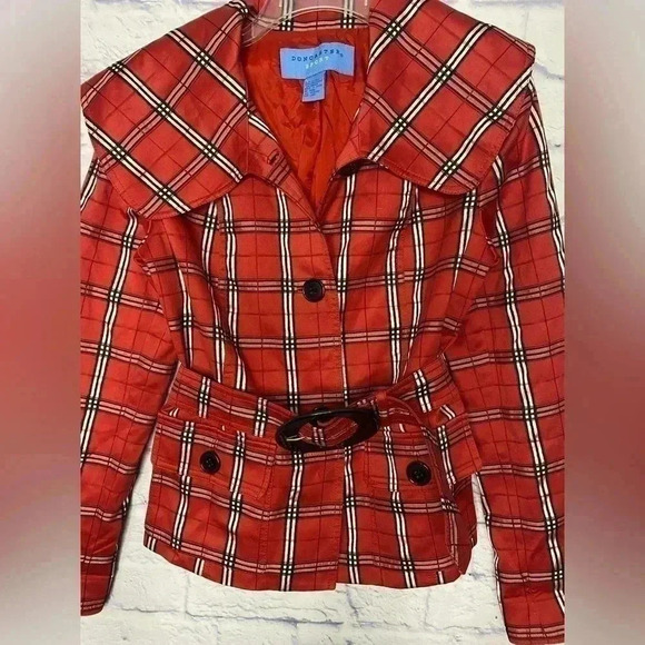 Don Caster Sport Women’s Red Tartan Plaid Jacket - Picture 3 of 8